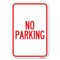 Signmission No Parking Heavy-Gauge Aluminum Sign, 12" x 18", A-1218-23630 A-1218-23630 - alternate 1